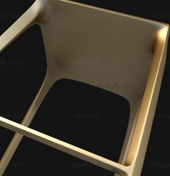 3D модель 3d модель барного стула для изготовления на ЧПУ (STL)